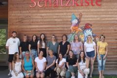 Gruppenbild des Teams der Kinderkrippe Schatzkiste in Bleibach